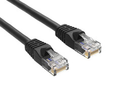 1.5ft Cat6 Ethernet Cable RJ45 Snagless 24AWG for Gaming PS5 PC Router, Black picture