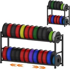 3D Printer Filament Storage Rack, 2-Tier Expandable Desktop Organizer, No Tools picture