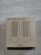 Logitech S120 Desktop Computer Speakers 3.5mm 980-000012 PC MAC TESTED FAST SHIP picture