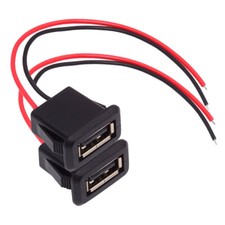 CY 2pcs/set DIY OEM Type A Female Socket to 2-4Pin Open Cable DC 5V Power picture