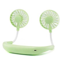 RECHARGEABLE USB NECK FAN COOLING for Travel Desk Sports fitness gym home office picture