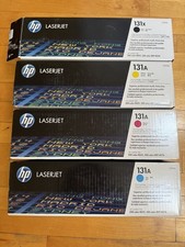 HP 131A / 131x Toner Set OEM Cartridge - Cyan, Yellow, Magenta, Black - Open picture