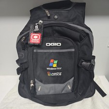 Ogio Street Fugitive Backpack Laptop Tech Computer Travel Bag Black and Gray EUC picture