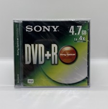 Set of 10 x Sony DVD+RW 4.7GB 120min Discs Sony Optical Plastic Sealed picture