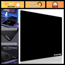 Large Black Glass Gaming Mouse Pad - Ultra Smooth Hard Surface, Precision Contro picture