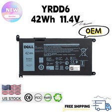 OEM Genuine 42WH YRDD6 Battery For Dell Inspiron 3493 3582 3583 3584 7586 3793 picture
