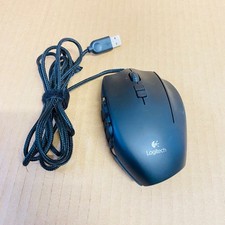 Logitech G600 MMO Gaming Mouse Wired USB Black 20 Button M-U0035 Tested Works picture