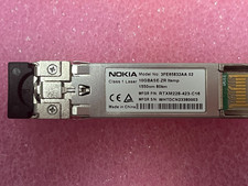 Nokia 3FE65832AA02 SFP+ 10GBASE-ZR 1550nm 80KM SMF I-Temp Industrial Transceiver picture