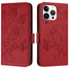 Leather Rose Wallet Cover Case For Ulefone 21 Blackview A53 Wave Umidigi BLU picture