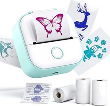 Phomemo T02 Thermal Photo Printer Print Pod Sticker Printer+1 Roll Paper picture