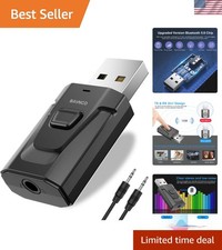 Versatile Bluetooth 5.0 Hands-Free Car Kit - Mini 3.5mm Adapter for All Devices picture