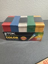 50 Pk TDK Color HIGH DENSITY FORMATTED FLOPPY DISKS partially sealed picture