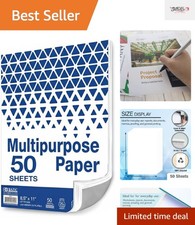 Eco-Friendly 50 Sheets of Acid-Free 8.5
