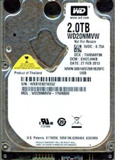 WD20NMVW-11W68S0,  EHOTJHKB,  WESTERN DIGITAL 2TB, USB 3.0 WXB1  FEB 2013 picture