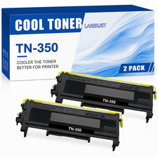 2-PK TN350 BLACK Toner Compatible With  TN-350 HL-2040 DCP-7025 MFC-7420 picture