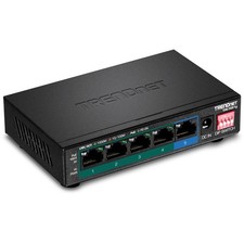TRENDnet 5-Port Gigabit 60W PoE+ Unmanaged Switch Black TPETG51G picture