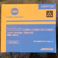 Konica Minolta TNP49K A95W130 Black Genuine Toner Bizhub C3851 C3351 picture