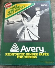 80s Vintage Avery 6701 White Copy Paper Printers 11x8.5 100 sheets Office Work picture