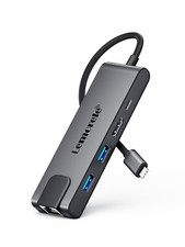 Lemorele Hub USB Tipo C Adaptador 4K HDMI, PD 100W fast charging, RJ45 Ethernet picture