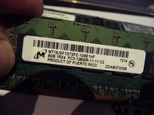 AU SELLER HP MICRON 8GB 1RX4 PC3-12800R ECC 647651-081 SERVER RAM - TESTED 1314 picture