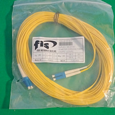 FIS Duplex SM 9/125 LC/UPC to LC/UPC 15m Fiber Optic Cable X3LLS15FISC picture