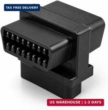 OBD2 Splitter, Portable 16 Pin OBDII Port 1 Male to 2 Female T Splitter Converte picture