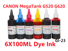 6X100ML Premium ink refills for Canon MegasTank G620 G520 Printer  GI-23 ink picture