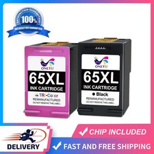 Smart Ink Cartridge 65 XL 65XL Combo Pack for HP ENVY 5055 DeskJet 3755 2652  picture