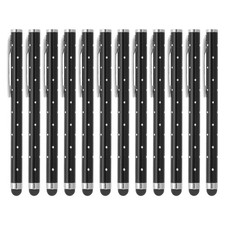 12Pcs Bling Crystal Stylus Pens for Touch Screens Black] picture