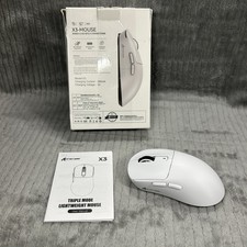 ATTACK SHARK X3 49g Ultra-Lightweight Wireless Gaming Mouse, White, Bluetooth picture