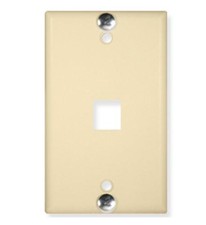 ICC IC107FFWIV Telephone Faceplate 1 Port EZ/HD Style picture