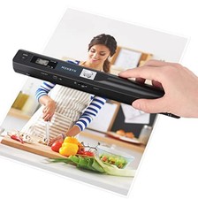 Portable Handheld Wand Scanner 900 DPI A4 16GB SD Card USB Photo Document Scan picture