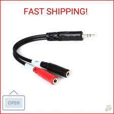 Hosa YMM-261 3.5 mm TRS to Dual 3.5 mm TSF Stereo Breakout Cable picture