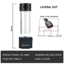 12V Water Cooling Pump Reservoir Combo G1/4 10L/min for PC 3D Printer picture