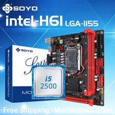 H61 Micro ATX Motherboard LGA 1155 DDR3 M.2 Desktop PC Combo Core I5 2500 picture