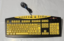Keys U See Keyboard YKB-LP-YUSB Wired Black & Yellow picture