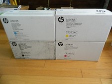 Genuine SET 4 HP 654A TONERS CF330X CF331A CF332A CF333A LaserJet M651 NEW SEALE picture