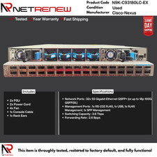 Cisco N9K-C93180LC-EX Nexus 93108 32-Port 40/50GB QSFP28 Managed Network Switch picture