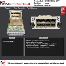 EX4550-EM-8XT Juniper Ethernet Expansion Module  8-Port  10GBase-T picture