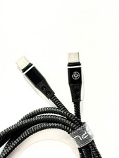 6 pack 12 ft USB-C to C Cable Extra Long Super Durable Black at wholesale price picture