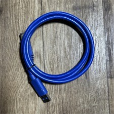 Blue USB 3.0 Type A Male to Type B Male Round Cable Less Than 10ft Universal picture