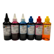 6x100ml Refill ink kit for Epson T048 Stylus Photo R200 R220 R300 Dell RX600 picture