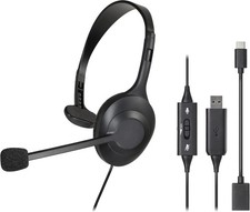 Audio-Technica USB Wired Headset Single Ear Noise Cancelling with Microphone picture