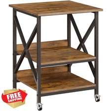 VENNQD 23.6 x 23.6 x 30.3 Inches Printer Stand, Large Printer Table with Adju... picture