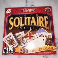eGames Solitaire Master 4 PC CD-ROM Game, 500 Complete Games, Win 98/ME/2000/XP picture