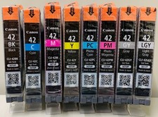 New Genuine SETUP Canon CLI-42 Black Color 8PK Ink Cartridges PIXMA iP3300 picture