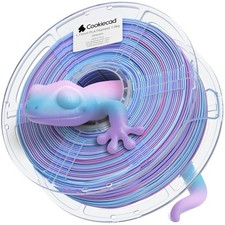 Cookiecad PLA 3D Filament, Unicorn Blue Purple Pink, 1kg picture