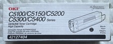 Oki C5100 / C5150 / C5200 / C5300 / C5400 Series Black Toner Cartridge Retail Bx picture