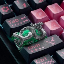 1.75U Handmade Key Cap Silver Resin Drip‑Caps Keycap For Mechanical Keyboard picture