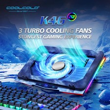 Air Compression RGB Laptop Cooling Pad-Quiet USB Cooler, Fast Heat Dissipation picture